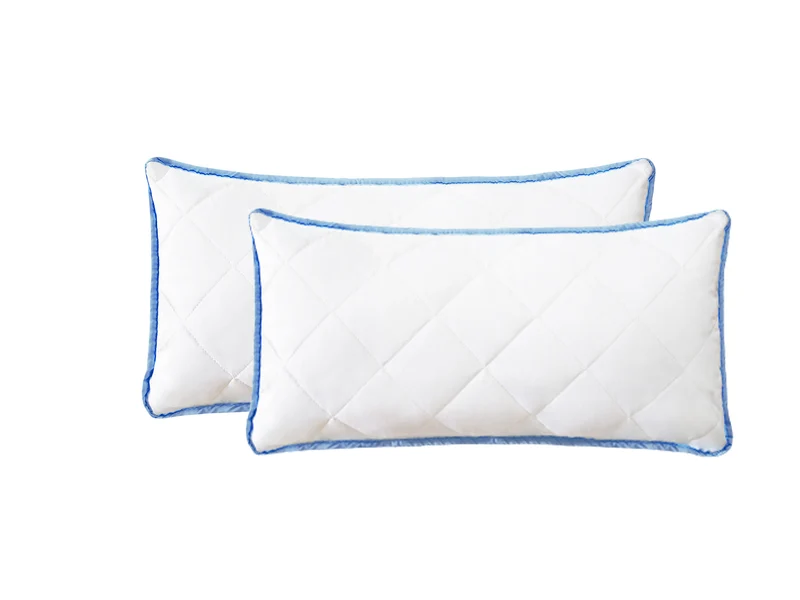 SoftCloud Duo – Mikrofaser Kissen Set (2 Stück, blau)