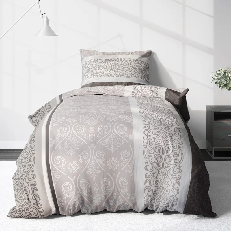 Biber Bettwäsche-Set Paisley in Beige Oxford