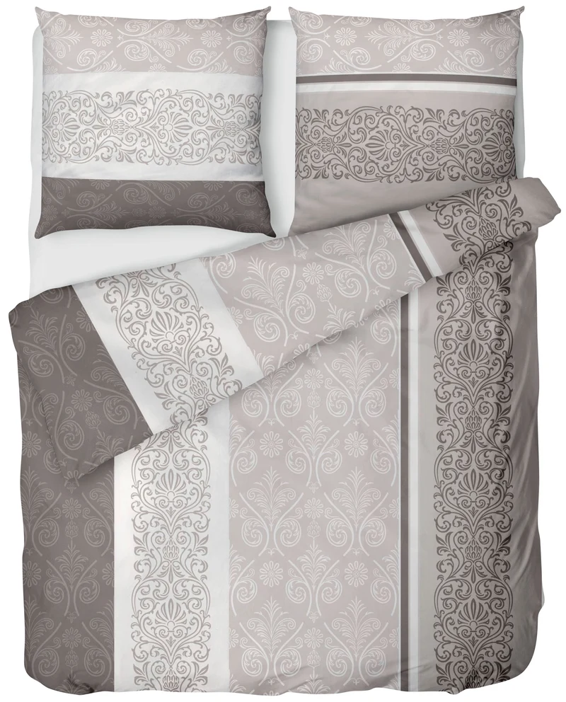 Biber Bettwäsche-Set Paisley in Beige Oxford