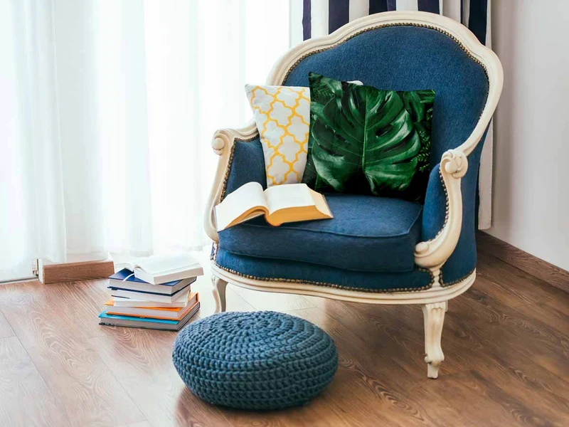 Gesundheitskissen mit Monstera Pflanze
