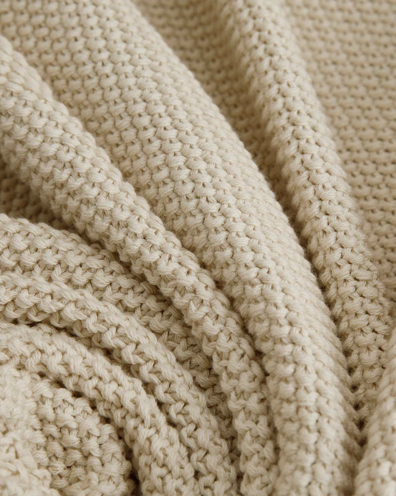 Strickmusterdecke