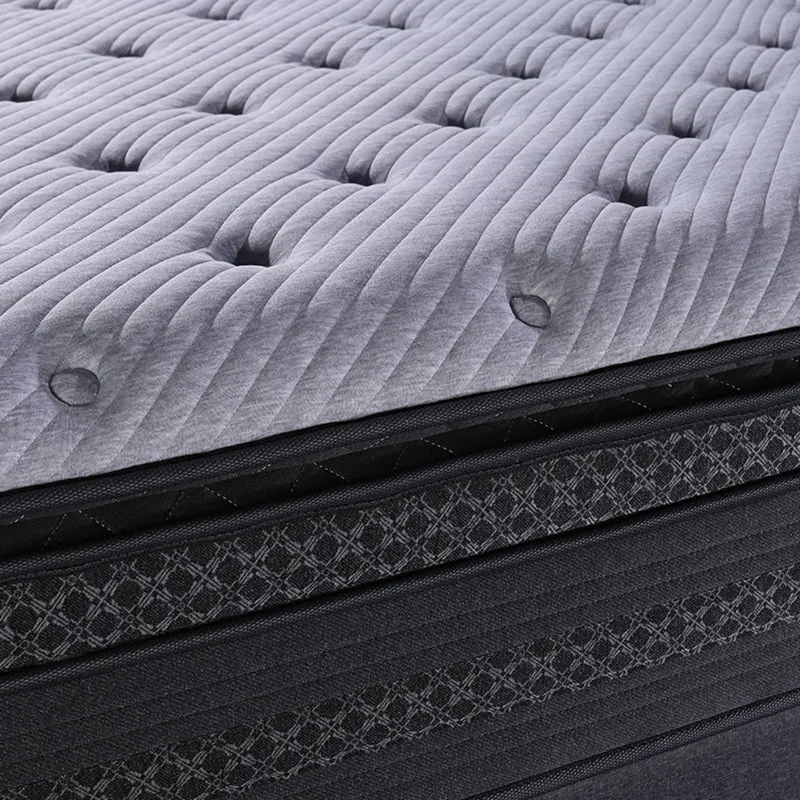 Matelas ressorts ensachés double surmatelas mémoire de forme - Collection Nuage