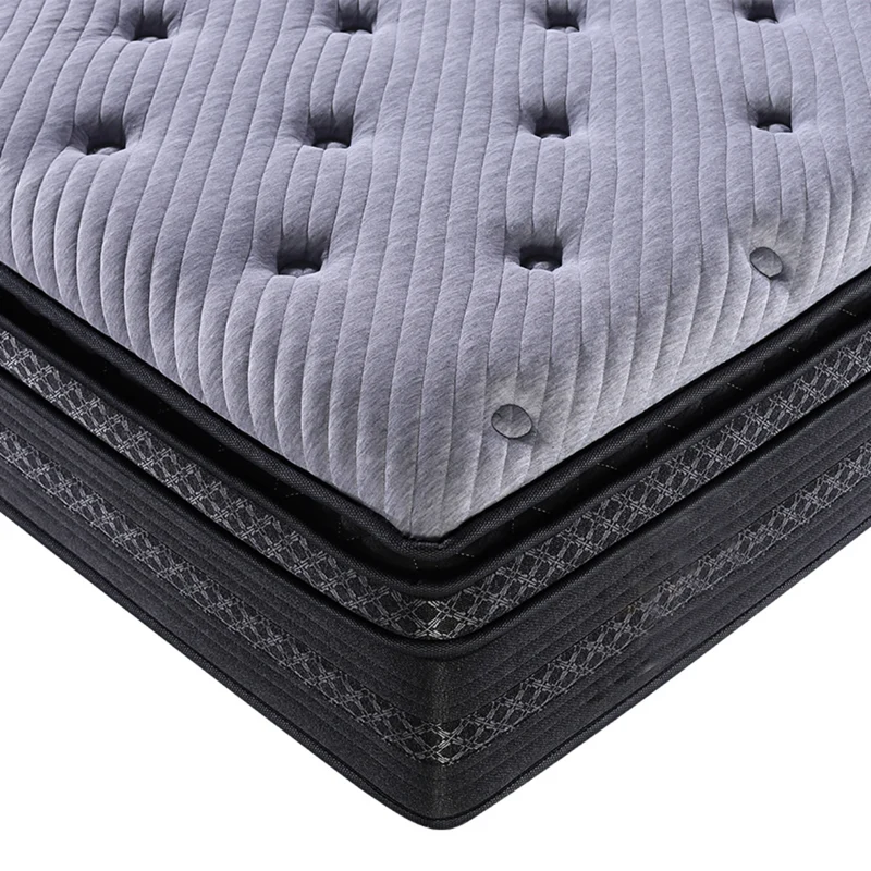 Matelas ressorts ensachés double surmatelas mémoire de forme - Collection Nuage