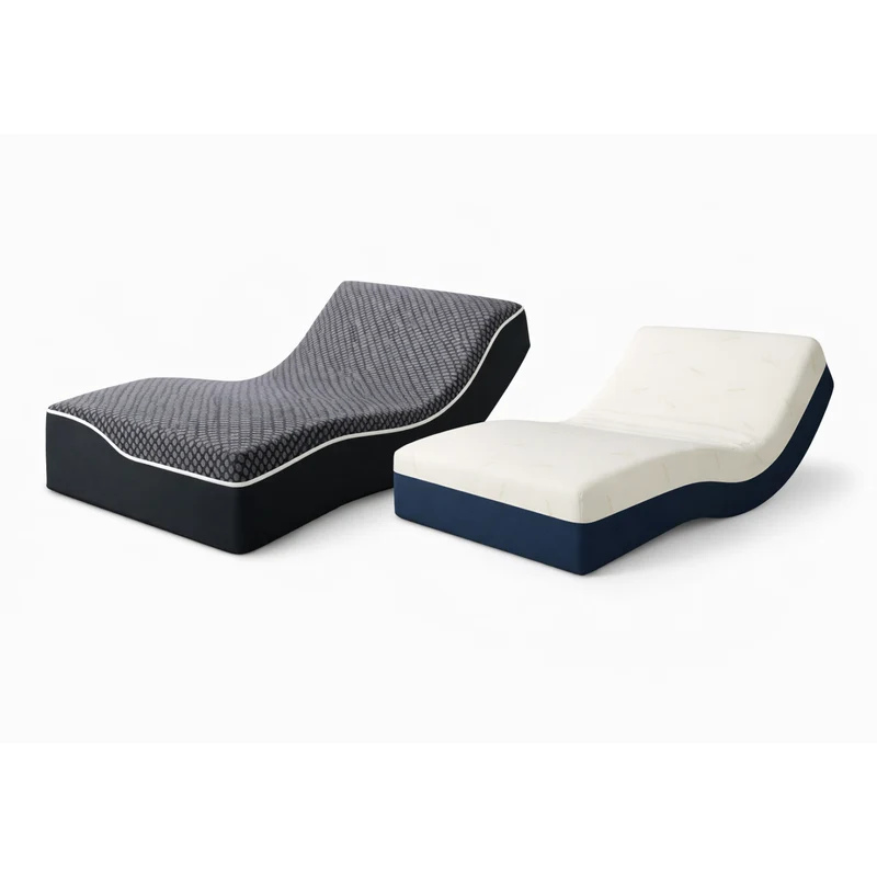 Lit électrique de relaxation avec lattes et matelas, fermeté réglable - Collection Relaxation