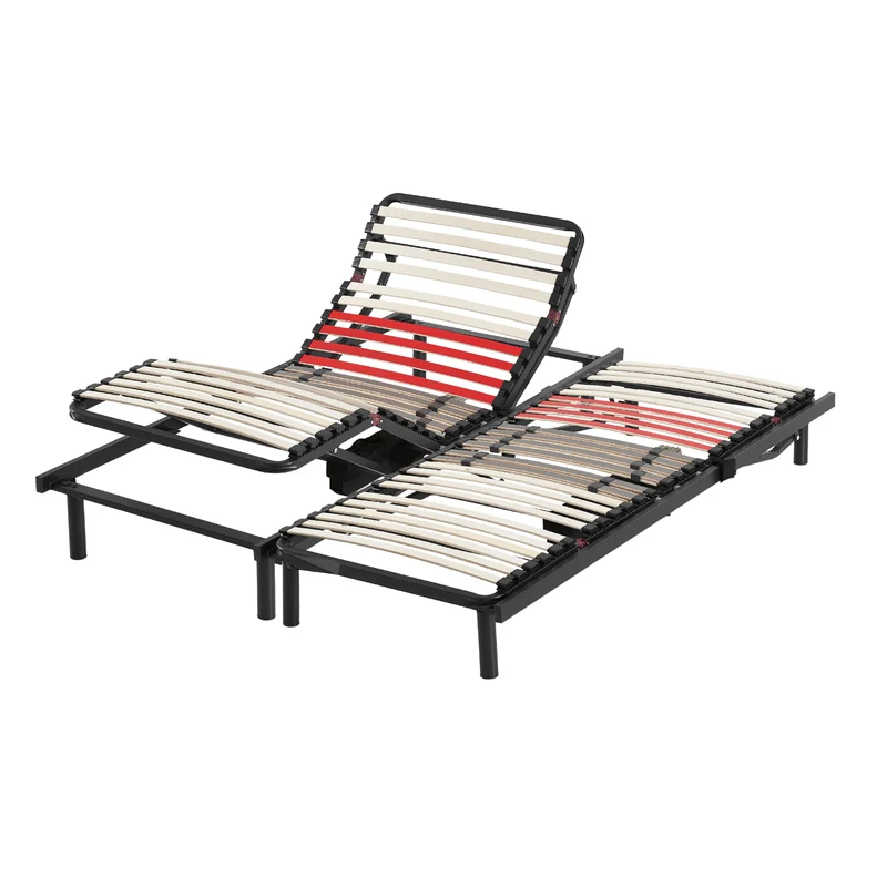 Lit électrique de relaxation avec lattes et matelas, fermeté réglable - Collection Relaxation
