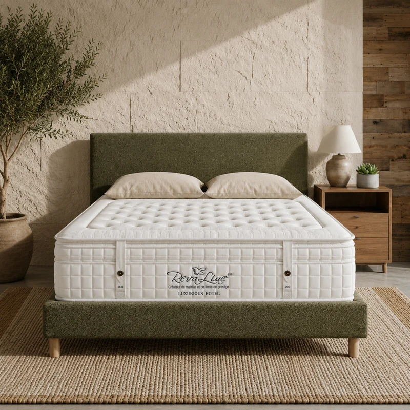 Matelas haut de gamme, 38 cm, réversible été/hiver - Collection Diva Luxury Hotel