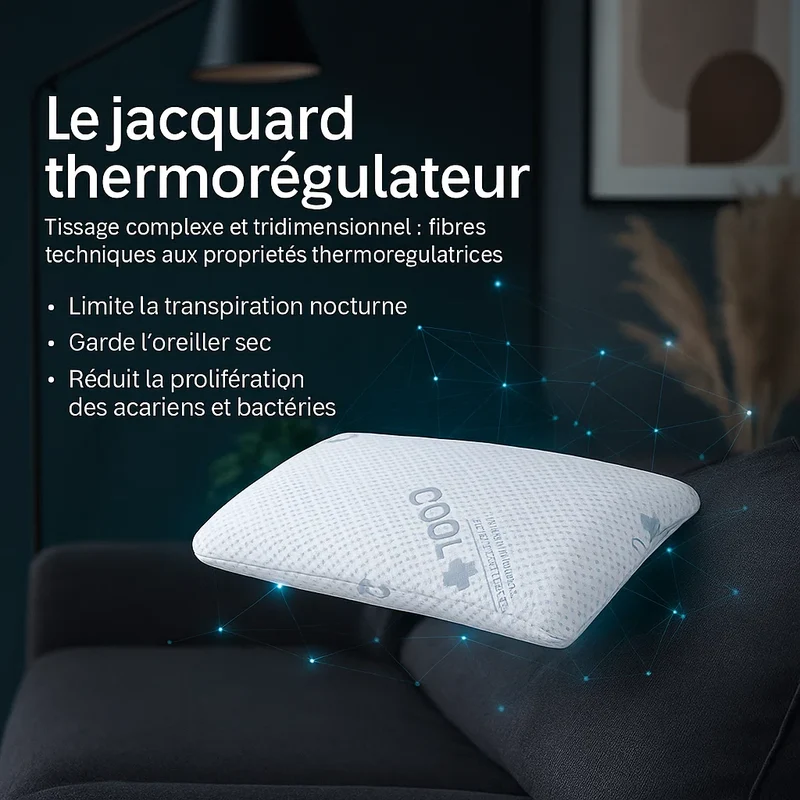 Pack couette et oreillers mémoire de forme rafraîchissants - Collection Été