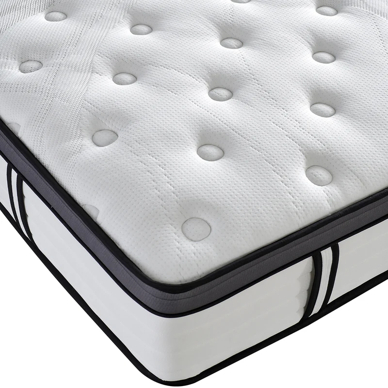 Ensemble sommier industriel et matelas grand confort hybride - Collection Factory