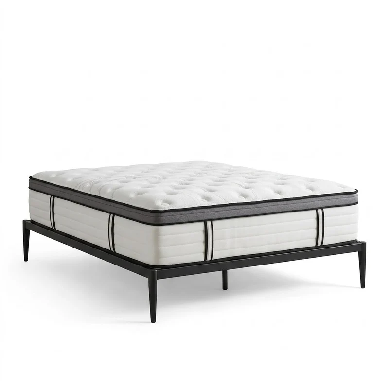 Ensemble sommier industriel et matelas grand confort hybride - Collection Factory