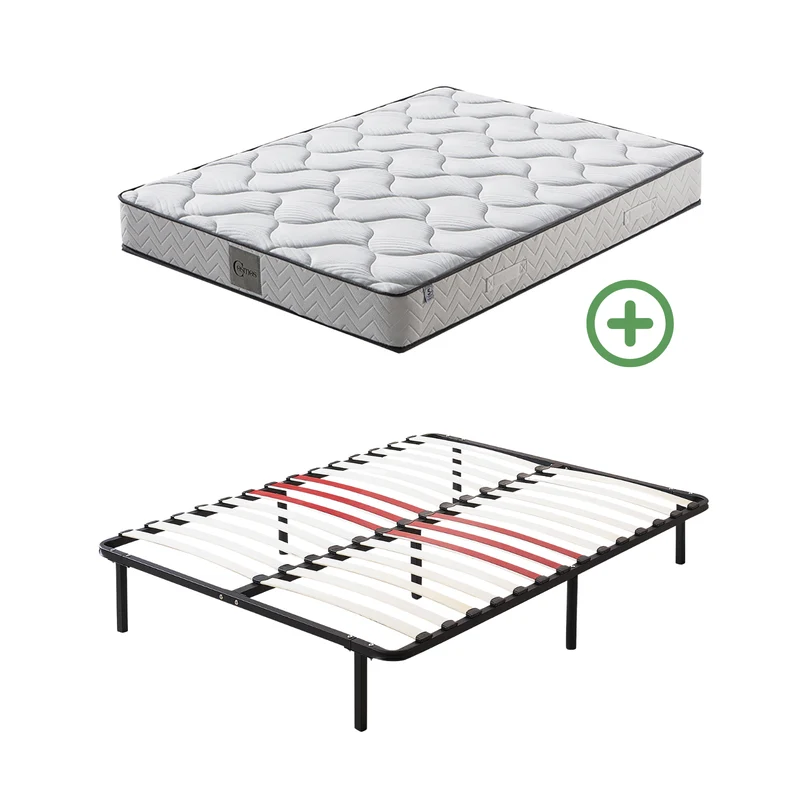 Ensemble sommier et matelas hybride - Collection Confort