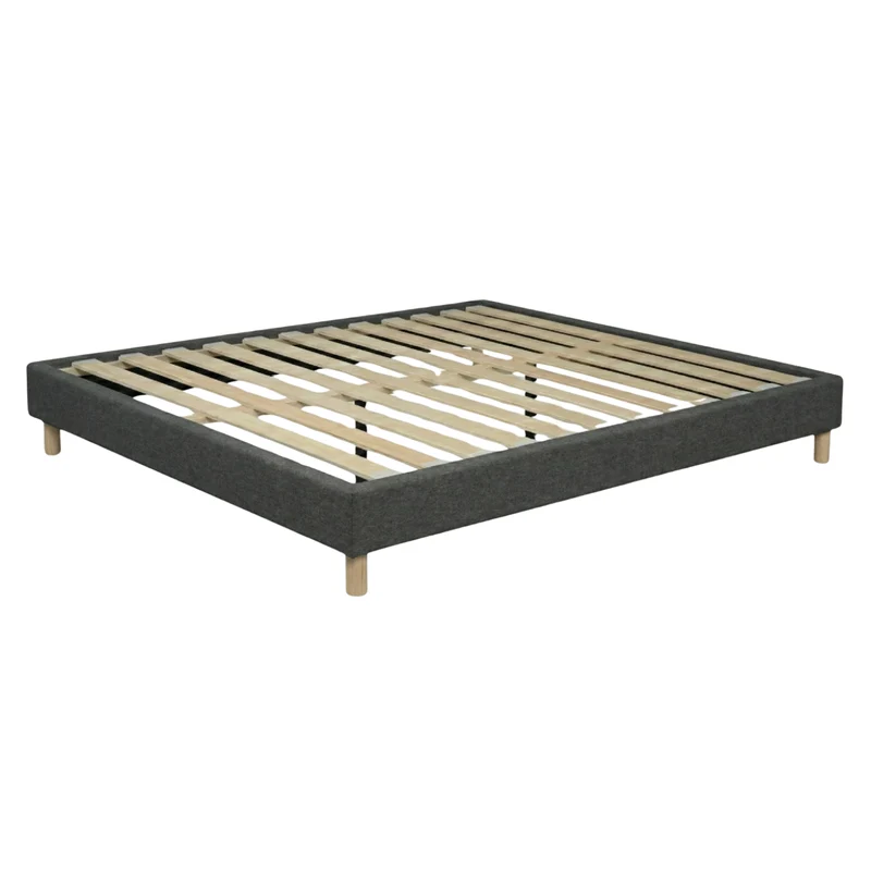 Ensemble literie complet avec lit et matelas d'hôtel - Collection Tissu