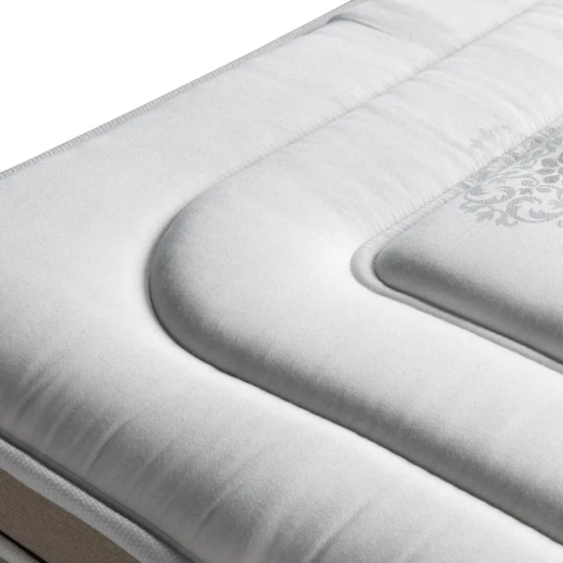Ensemble avec lit fixe et matelas d'hôtel - Collection Simili cuir