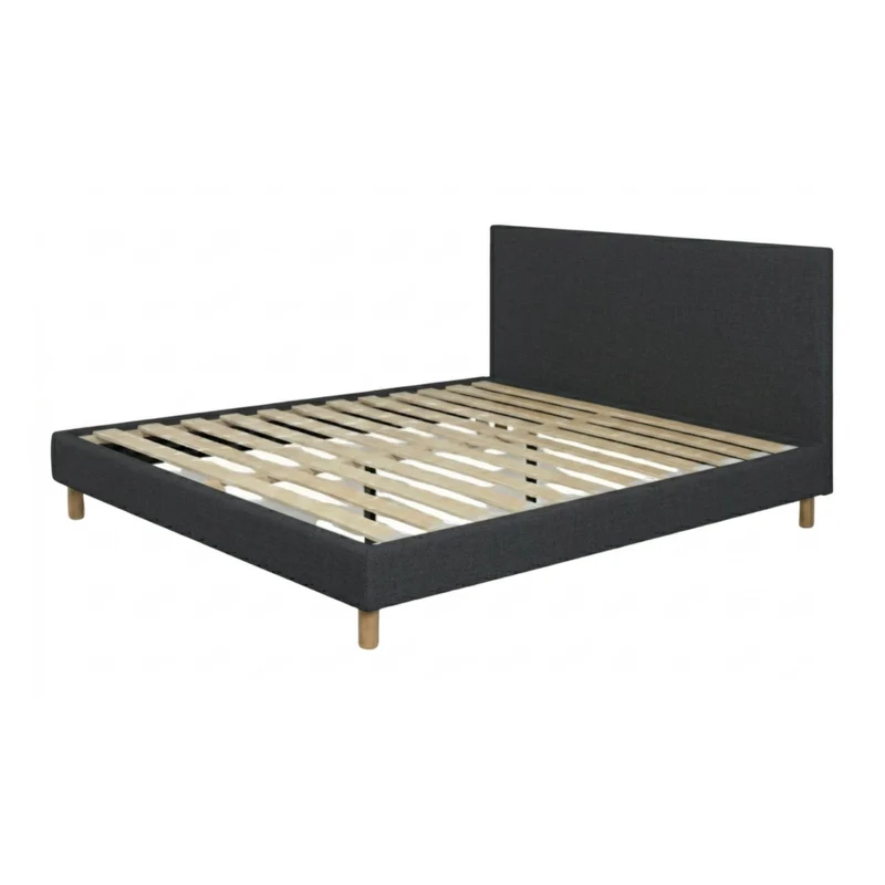 Ensemble avec lit fixe et matelas d'hôtel - Collection Tissu