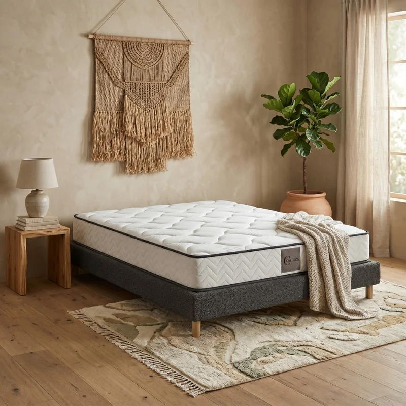 Ensemble lit et matelas confort - Collection Bouclette