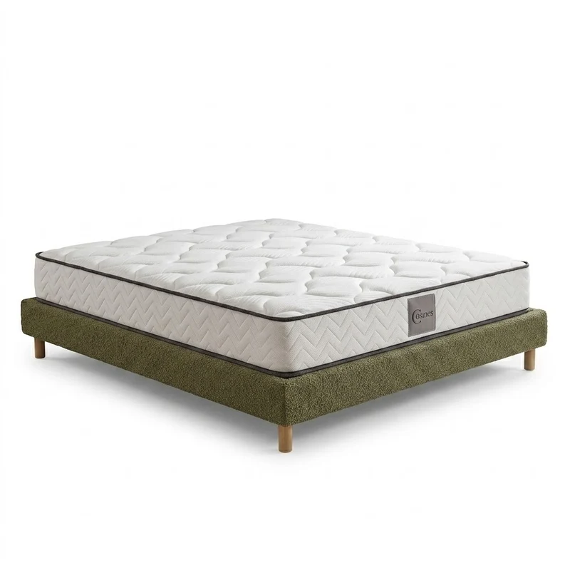 Ensemble lit et matelas confort - Collection Bouclette