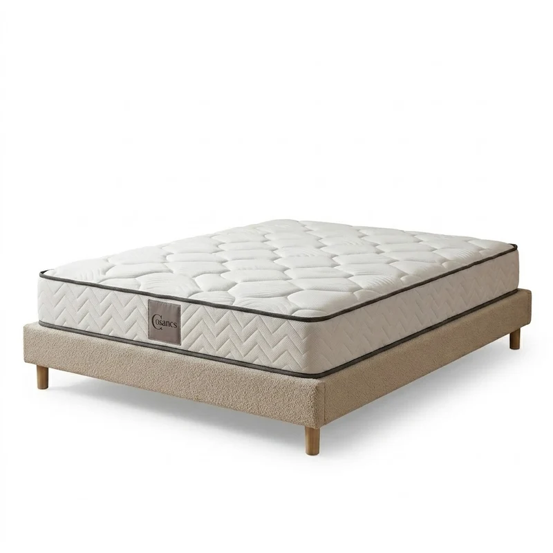 Ensemble lit et matelas confort - Collection Bouclette