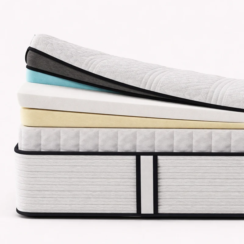 Ensemble literie avec matelas mémoire de forme et accessoires - Collection Ultra Basique