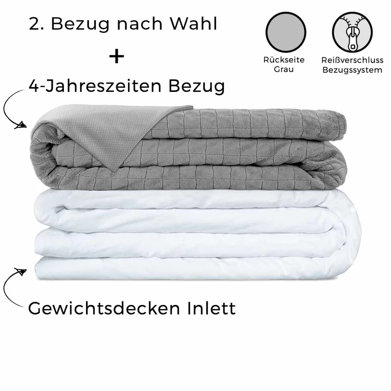 Set: PREMIUM Gewichtsdecke für Erwachsene