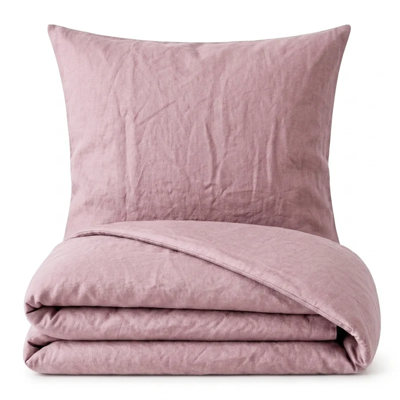 Bettwäsche Set: Halbleinen mauve