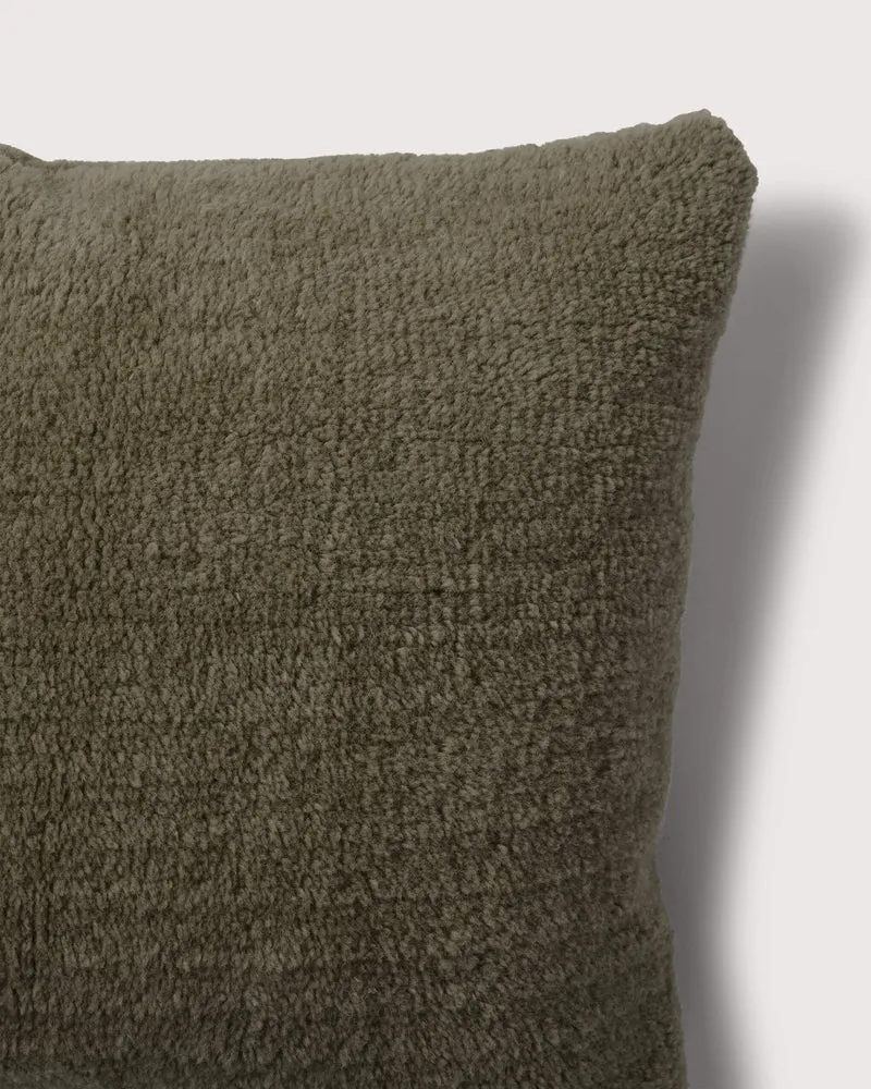 bedMATE Kussenhoes Furry Dark Olive