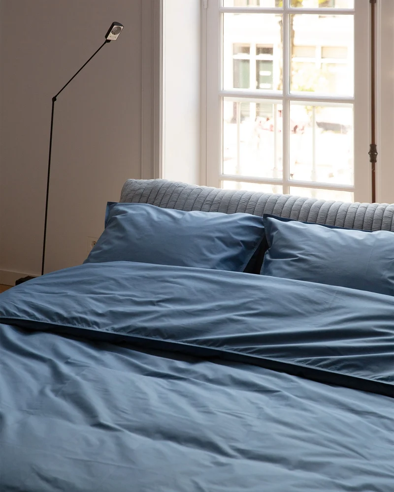 Housse De Couette Set Coton Quiet Blue