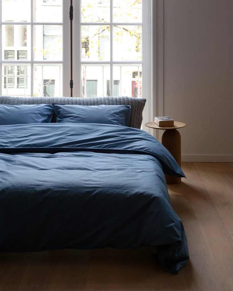 Kussensloop Katoen Quiet Blue
