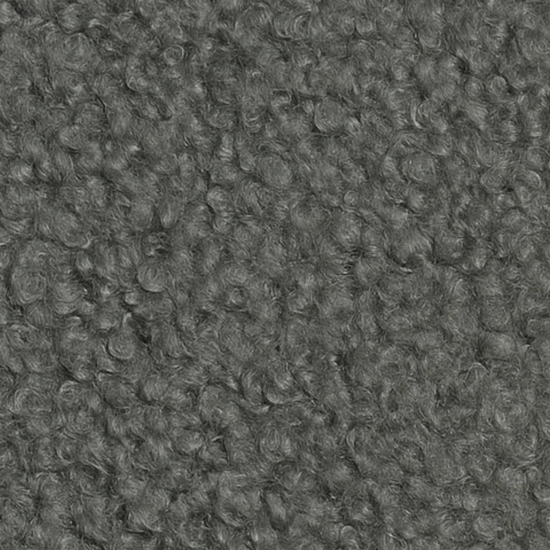 Housse structure lit coffre bouclette gris
