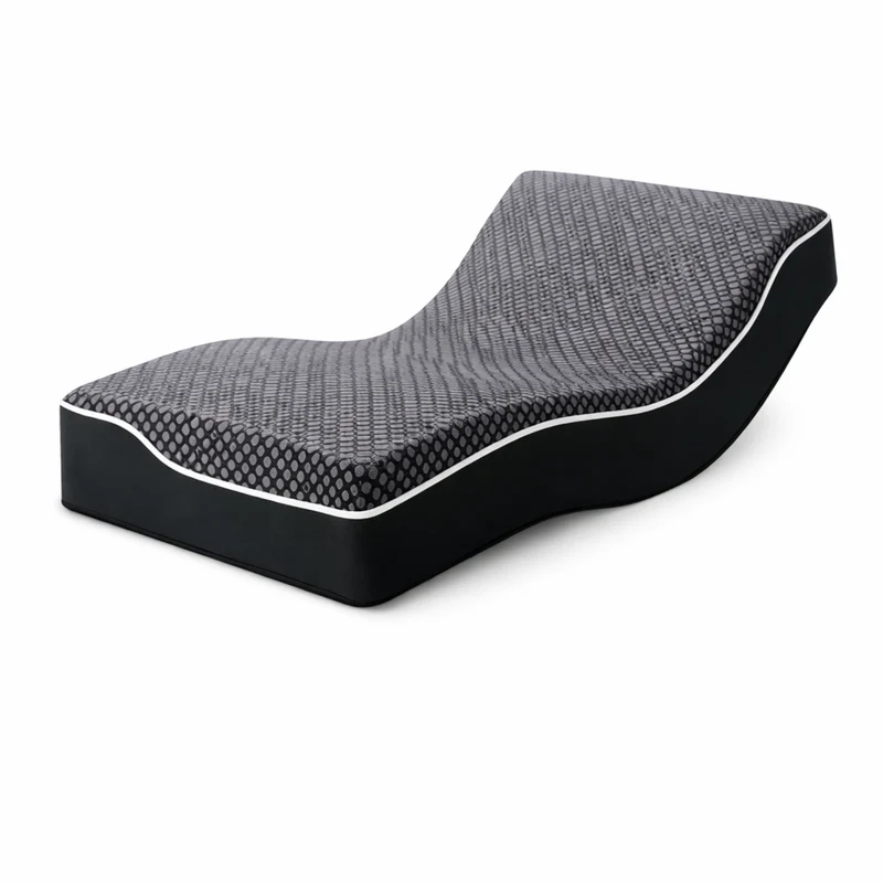 Pack lit électrique orthopédique, tissu gris clair, matelas inclus - Collection Technoflex