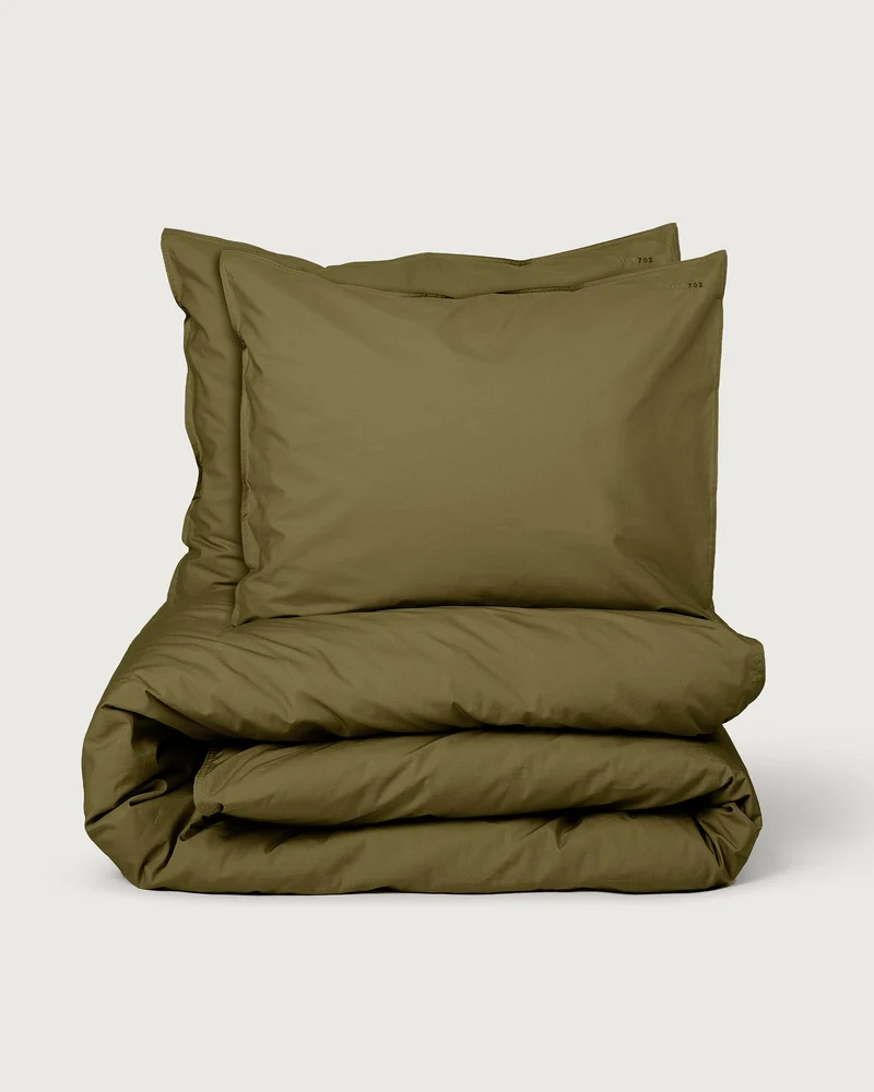 Beddengoed Set Katoen Olive Green