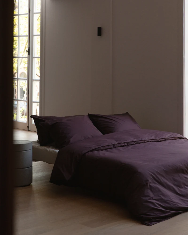 bedMATE Sloop Katoen Plum Noir