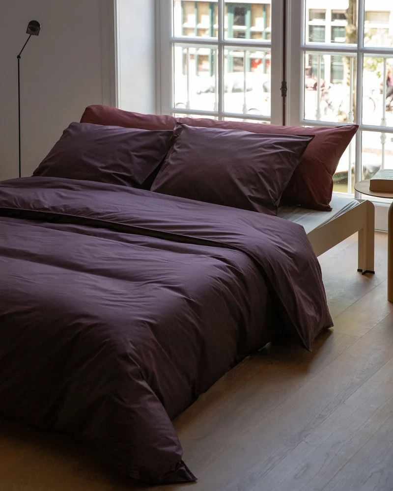 bedMATE Sloop Katoen Plum Noir