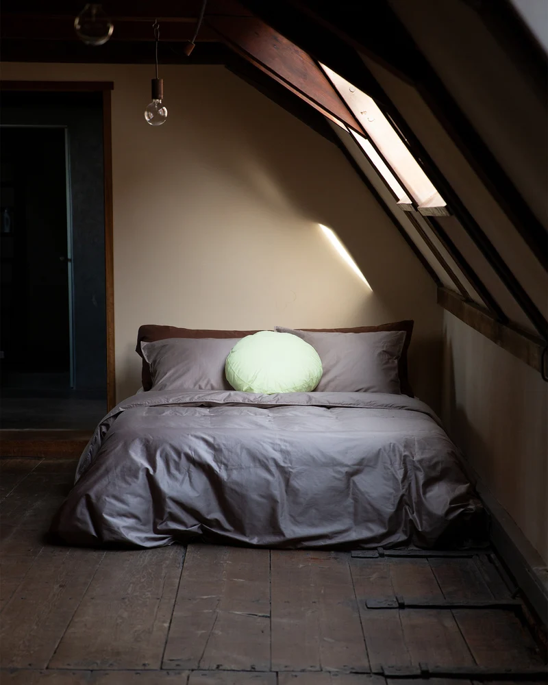 Beddengoed Set Satijn Taupe Grey