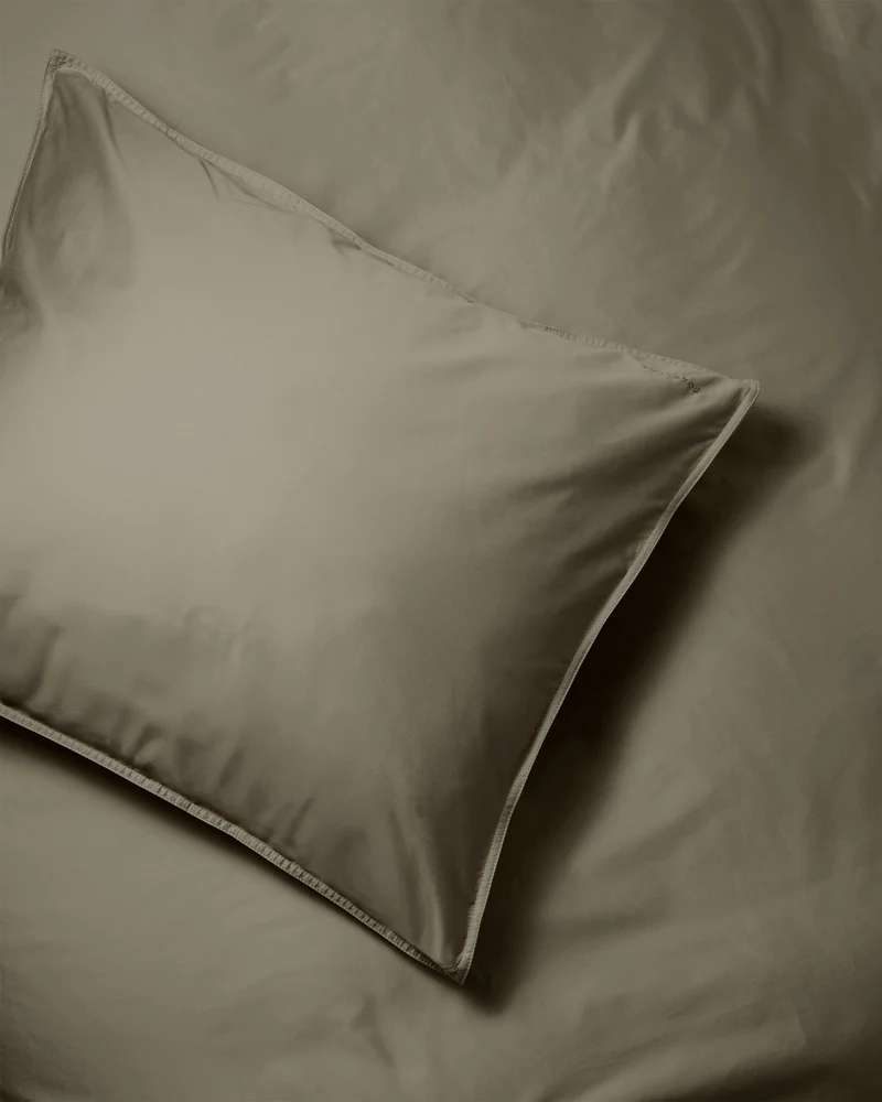 Beddengoed Set Satijn Taupe Grey