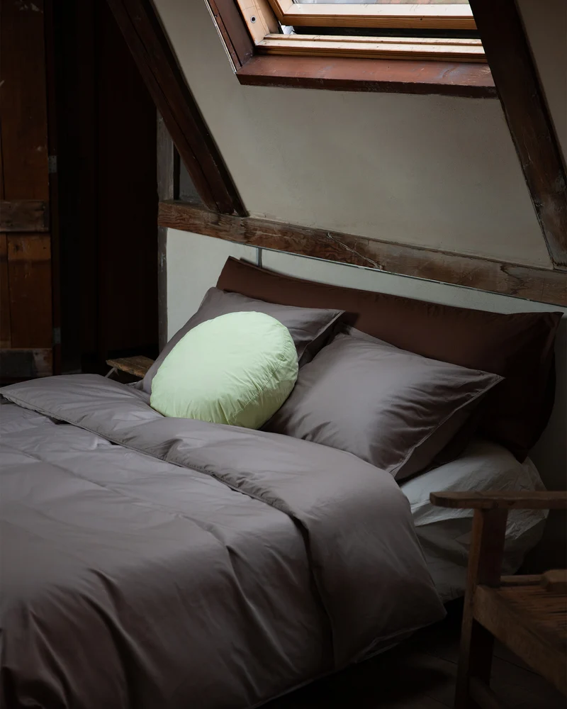 Beddengoed Set Satijn Taupe Grey