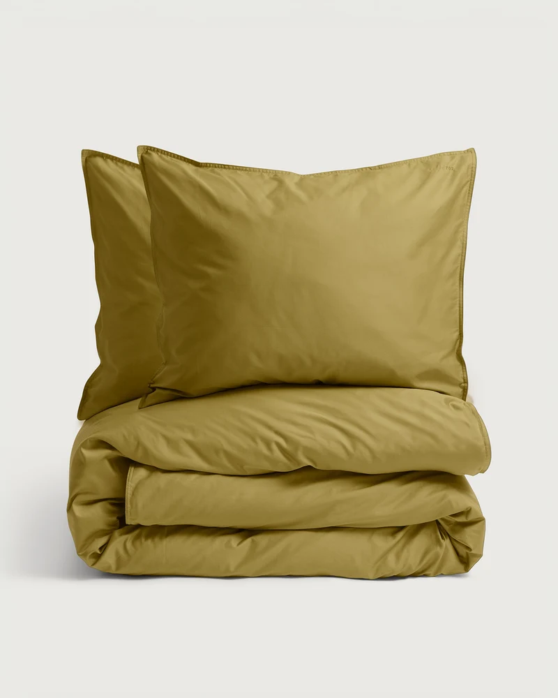 Beddengoed Set Satijn Olive Gold