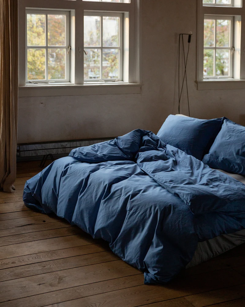 Beddengoed Set Satijn Ocean Blue