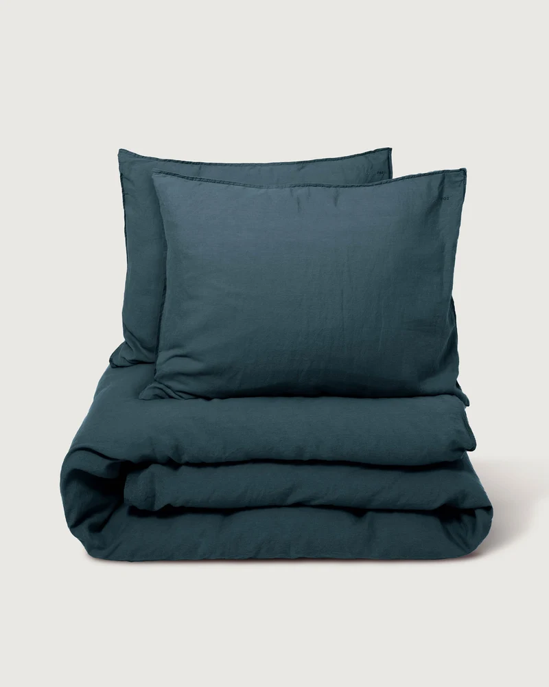 Bettwäsche-Set Leinen Midnight Blue