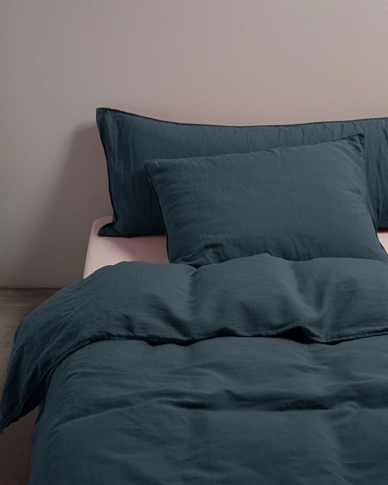 Dekbedovertrek Linnen Midnight Blue