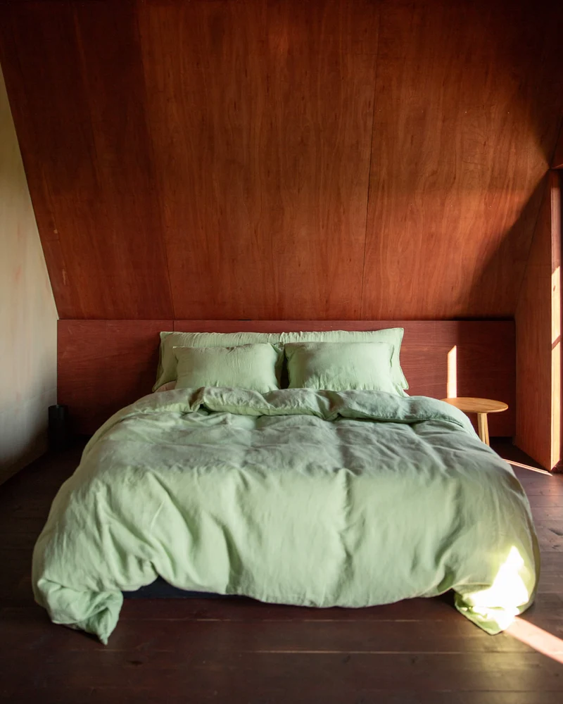Beddengoed Set Linnen Green Mint