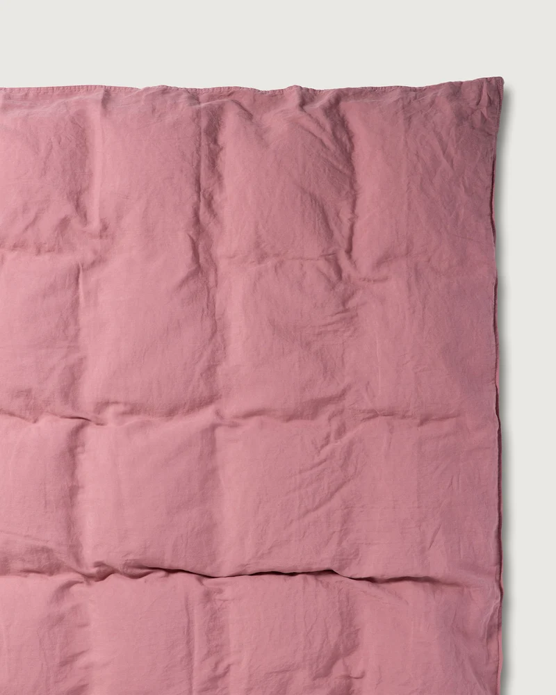 Bettwäsche-Set Leinen Mauve Rose