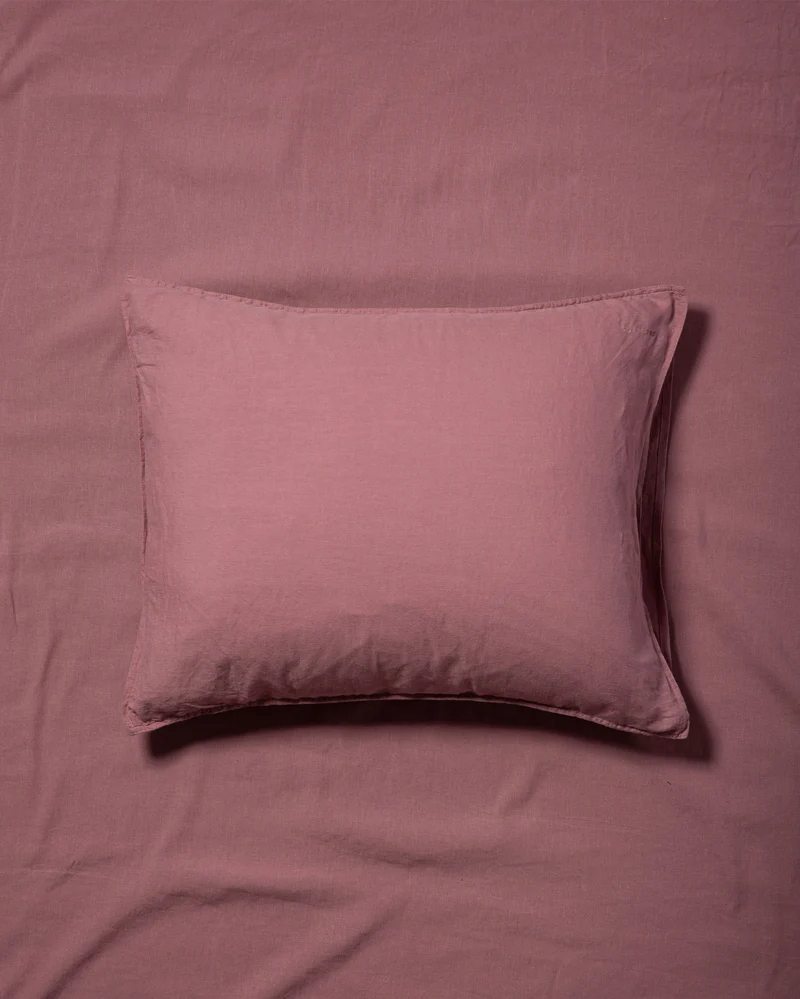 Bettwäsche-Set Leinen Mauve Rose