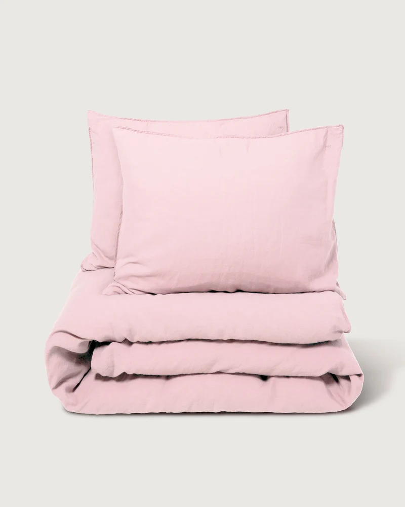Beddengoed Set Linnen Shell Pink