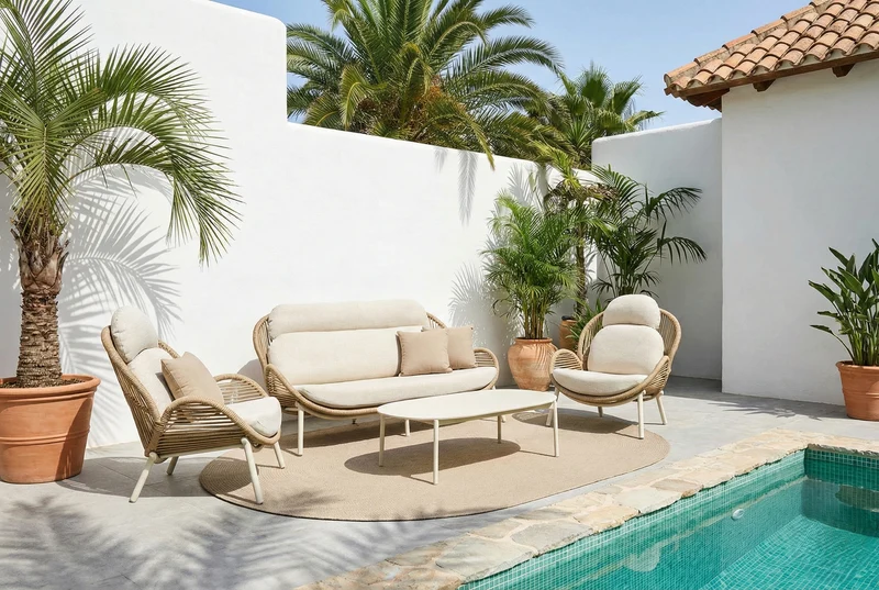 Zeo Living Lounge "Vigo" Alu/Rope