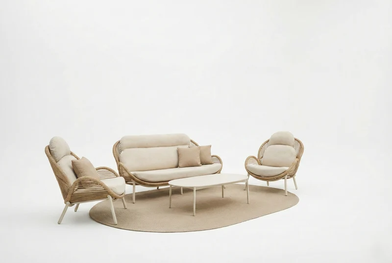Zeo Living Lounge "Vigo" Alu/Rope
