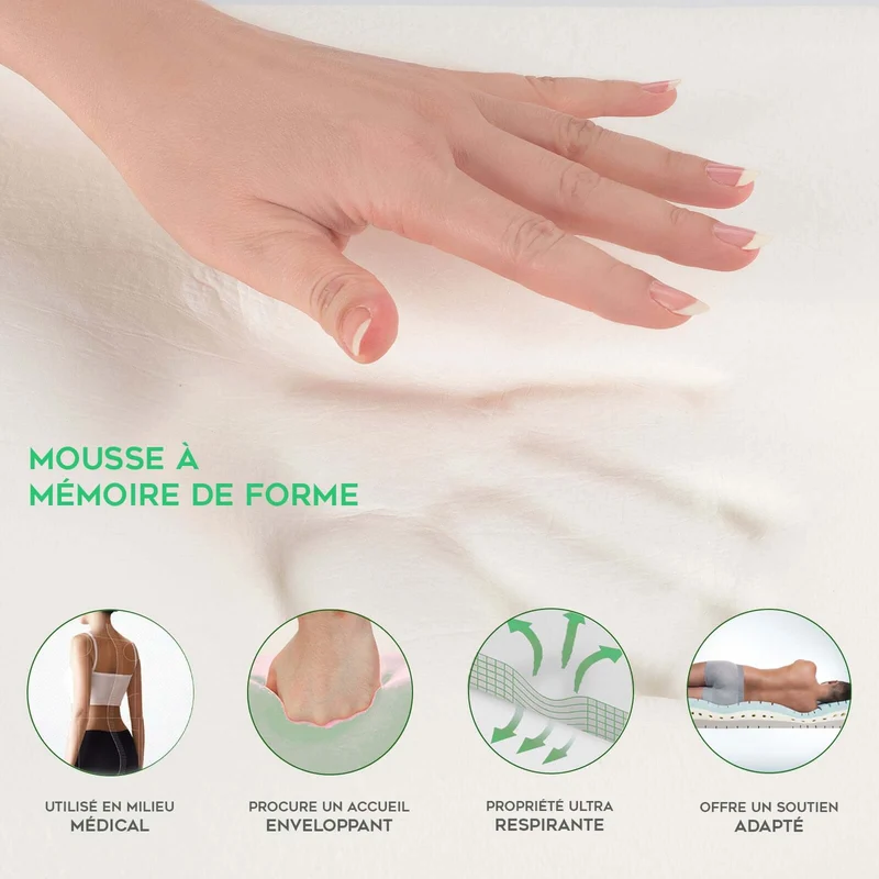 Pack lit électrique orthopédique, velours côtelé bleu, matelas inclus - Collection Technoflex
