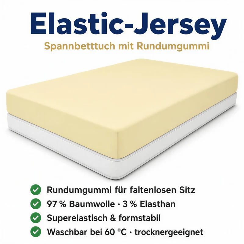Spannbettlaken Premium aus Baumwolle