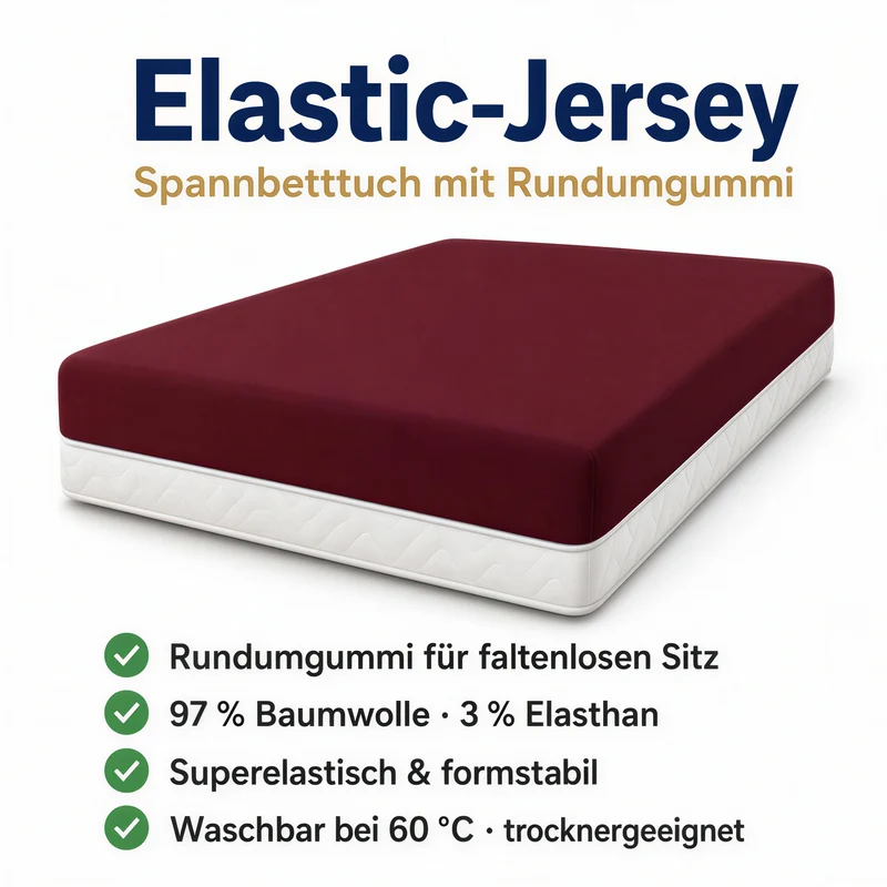 Spannbettlaken Premium aus Baumwolle