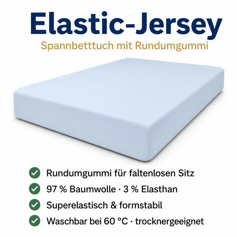 Spannbettlaken Premium aus Baumwolle