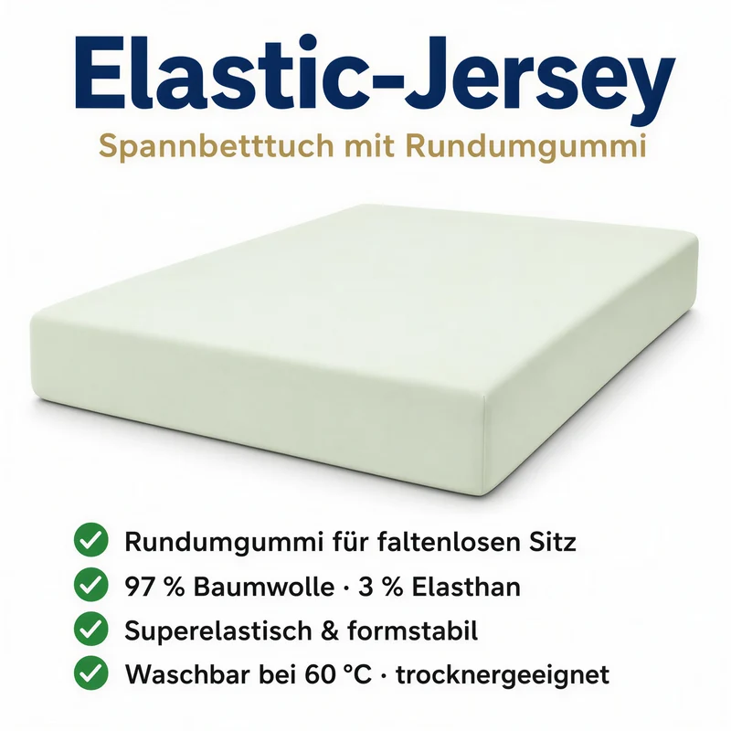 Spannbettlaken Premium aus Baumwolle