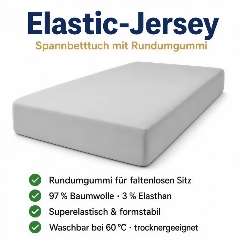 Spannbettlaken Premium aus Baumwolle